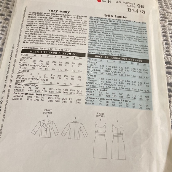 See&Sew Sewing Pattern Size 14-16-18-20 Made in USA Never been cut. Very… - Picture 4 of 6